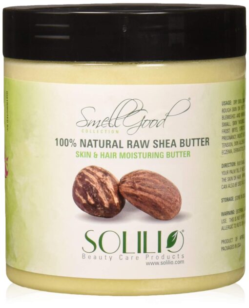 SmellGoo - Raw Unrefined Ivory Shea butter 32 oz 32 Ounce