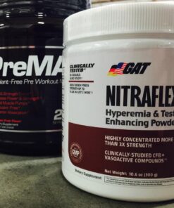 GAT SPORT Nitraflex Advanced Pre-Workout Powder, Increases Blood Flow, Boosts Strength and Energy, Improves Exercise Performance, Creatine-Free (Black Cherry, 30 Servings) Black Cherry 30 Servings (Pack of 1) Standard Packaging 21 71pcYsUqt8L