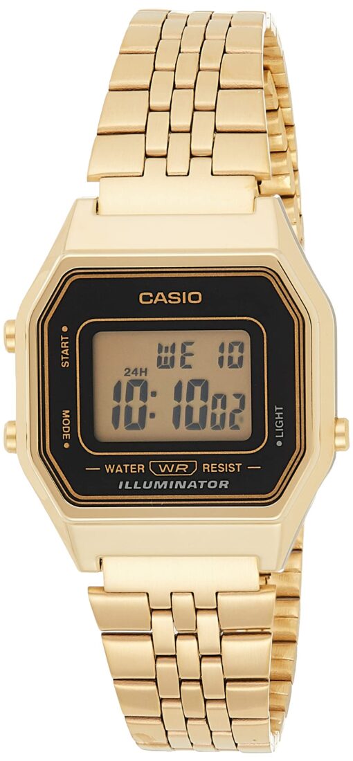 Casio Women's Illuminator LA680WGA-1 Gold Metal Quartz Watch