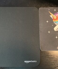 Amazon Basics Square Mouse Pad, Cloth with Rubberized Base, Standard, Black Single 28 71pevkwRKVL