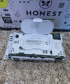 The Honest Company Clean Conscious Wipes | 99% Water, Compostable, Plant-Based, Baby Wipes | Hypoallergenic, EWG Verified | Pattern Play, 720 Count 72 Count (Pack of 10) 41 71pf0Re qVL