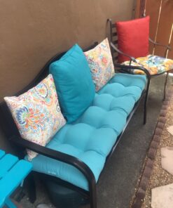 Greendale Home Fashions 17" Outdoor Accent Pillows in Painted Paisley (Set of 2), Jamboree 27 71pfpXSIuwL