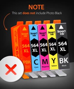 Smart Ink Compatible Ink Cartridge Replacement for HP 564 XL 564XL High Yield 10 Combo Pack (4 Black & 2 C/M/Y) for DeskJet 3520 3522 Photosmart 7520 6520 5520 7525 5514 7510 OfficeJet 4620 Printers 38 71pfxbp0vYL