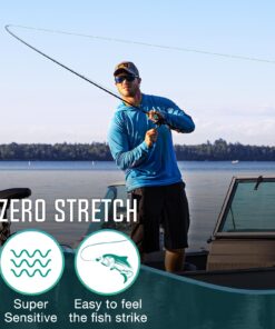 Piscifun Onyx Braided Fishing Line, Superline Abrasion Resistant Braided Lines, Zero Stretch Super Strong, Low Memory, Fast Water Cutting PE Fishing Lines, 6lb-150lb Black 6LB(0.06mm)-150Yds 11 71pg6FUmC7L