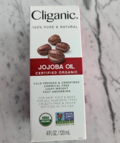 Cliganic Organic Jojoba Oil, 100% Pure (4oz) | Moisturizing Oil for Face, Hair, Skin & Nails | Natural Cold Pressed Hexane Free | Base Carrier Oil 4 Fl Oz (Pack of 1) 51 71pgIEbLbNL