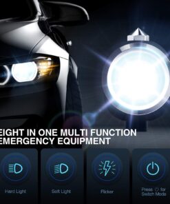 Delxo Patriot Flashlight, Handheld Solar Powered Tactical Flashlights Cell Phone Charger, USB Rechargeable Waterproof Car LED Flash Light with 2400mAh Battery, Multi Function for Emergency 1 PC 16 71pgaXd06WL