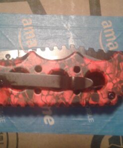 Tac Force Assisted Opening Rescue Glass Breaker Bright Red Skull Design Hunting Camping Tatical Pocket Knife 36 71pghQgzZWL
