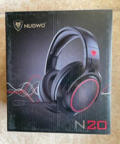 NUBWO N20 Gaming Headset with Mic - Compatible with PS5, Xbox One, Nintendo Switch Lite, PC, Laptop, and Mac, Over Ear Headphones with Noise Cancelling Microphone 31 71pgufD2omL