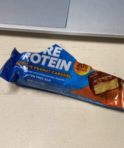 Pure Protein Bars, High Protein, Nutritious Snacks to Support Energy, Low Sugar, Gluten Free, Chocolate Peanut Caramel, 1.76oz, 12 Pack (Packaging May Vary) 25 71phY0ZYMIL