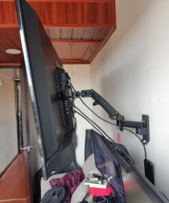 HUANUO Ultrawide Monitor Wall Mount for up to 34 35 inch Curved Computer Screens, Single Wall Mount Monitor Arm Holds 26.4lbs Max, Height Adjustable Full Motion Gas Spring Vesa Mount, Max 200x200mm 42 71pi3AGl8wL 1