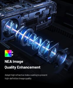 WiFi Projector for iPhone, ELEPHAS 2023 Upgraded Mini Projector with Tripod & Carry Bag, Full HD 1080P Supported, 200" Display Portable Projector, Compatible with iOS/Android/Windows/TV Stick/HDMI/USB S 17 71piDhjXiPL 1