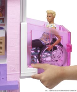 Barbie DreamHouse Dollhouse with 75+ Accessories and Wheelchair Accessible Elevator, 10 Play Areas, 3 Custom Light Settings & Music (Amazon Exclusive) 20 71piHE7F3L