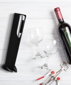 Electric Wine Opener - Automatic Corkscrew Bottle Openers Battery Operated - Gift Set Includes Electronic Cordless Auto Open Cork Screw, Foil Remover & Holder Stand - Stainless Steel Wines Accessories 25 71pisIMoYvL 1