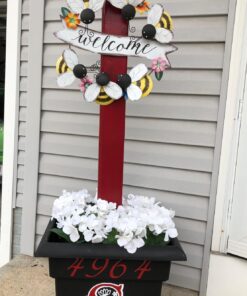 Bloem Veranda Deck Box Planter Square: 18" - Black 18" 30 71pixpZY7TL