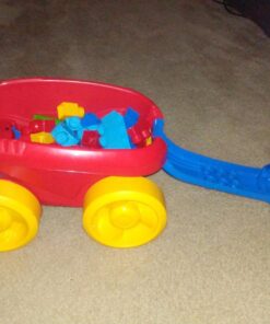  MEGA BLOKS Toy Building Set Toddler Blocks, Block Scooping Wagon Learning Toy with Storage - Blue 24 71pjRHHDHDL 1