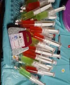 Party Essentials 1.5 Ounce Shot/Gelatin Syringe Injectors with Caps, 24-Count, Clear 11 71pkim oX6L