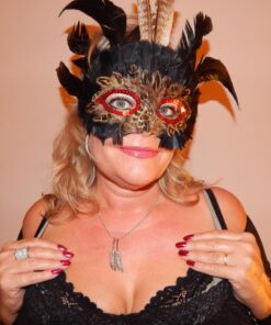 Fun Express Deluxe Feather Mask Assortment (1 Dozen)(Discontinued by manufacturer) 23 71pm5aAYIjL