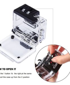 TEKCAM Action Camera Waterproof Case Underwater Protective Housing Case Compatible with AKASO EK7000 V50 Elite/REMALI CaptureCam/Apexcam/Vemont/SJCAM/HLS/Jadfezy/Xilecam/WOLFANG GA300 Action Camera 20 71pmfpIUXaL