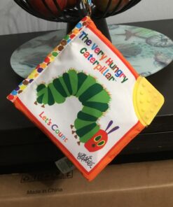 Let's Count Soft Book - World of Eric Carle the Very Hungry Caterpillar Baby on the Go Clip Teething Crinkle Soft Sensory Book for Babies, 5.25x5.25 Inch 35 71pmzCKyKiL