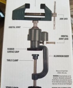 SE 3" Universal Aluminum Table Vise 360 Degrees Rotating - 8436MVC Green 39 71pnkkl50L