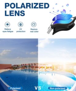 ZIONOR Swim Goggles, Upgraded G1 Polarized Swimming Goggles Anti-fog for Men Women Adult B1 (Polarized + Mirror Blue) 12 71pns2PhVFL
