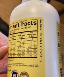 CHILDLIFE ESSENTIALS Liquid Calcium Magnesium Supplement - Healthy Bone Growth for Children, Zinc, & Vitamin D3, All-Natural, Gluten Free & Non-GMO - Natural Orange Flavor, 16 Oz Bottle (Pack of 2) 16 Fl Oz (Pack of 2) 19 71pnwRbe2LL