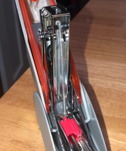 Swingline Stapler, 40 Sheet Capacity, Optima 40, Jam Free, Reduced Effort, Compact, Soft Grip, Metal, Orange, Silver and Black (87842) Pack of 1 Compact Size 23 71po3l NCOL