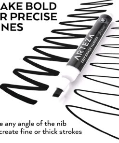 Arteza Black Dry Erase Markers, Bulk Pack of 52 Whiteboard Markers, Chisel Tip, Low-Odor Ink, Long-Lasting & Easy-to-Erase, Ideal for School, Office, Homeschooling and Teachers 9 71po6G7gZRL
