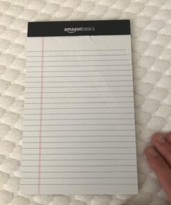 Amazon Basics Narrow Ruled Lined Writing Note Pad, 5 inch x 8 inch, White, 12 Count (12 Pack of 50 pages) 5-Inch by 8-Inch 48 71poVqCr17L