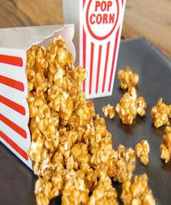 Novelty Place Plastic Red White Striped Classic Popcorn Containers for Movie Night - 7.8 inch Tall x 3.8 inch Square (4 Pack) 4 21 71poewg8HLL