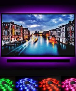 Vansky LED Strip Lights, Bias Lighting Strip for TV USB Powered for 40-60 Inch Flat Screen TV, Desktop PC - 16 Multi Colors (Reduce Eye Fatigue and Increase Image Clarity)-Waterpoof 30 71pp8LMvwUS