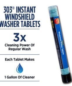 Alternative view of 303 (230395) Products Automotive Instant Windshield Washer - 3x Cleaning Power - Super Concentrated Tablets - Just Add Water, 25 Tablet 25 Count (Pack of 1)