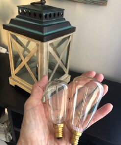 Alternative view of Urbanest Set of 6 Squirrel Cage Incandescents Teardrop Vintage Edison Bulb, E12 Candelabra Base, 40 Watt