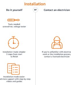 Amazon Basics Single Pole Smart Switch, Neutral Wire Required, 2.4 Ghz WiFi, Works with Alexa, White, 4.65 x 2.91 x 1.74 in Single Pole Switch 20 71pqgw5JdtL