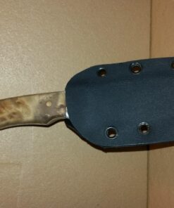 Elk Ridge - Outdoors Fixed Blade Hunting Knife - 8 in Overall - Mirror Polished Blade with Burl Wood Handle, Nylon Sheath - Full Tang Bowie Knife - ER-107 16 71pqoppaduL