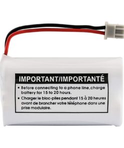 Alternative view of Uniden BBTY0651101 Model BT1007 Nickel-Cadmium Rechargeable Cordless Phone Battery, DC 2.4V 500mAh
