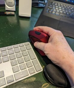 Vassink Ergonomic Mouse, Rechargeable Wireless Mouse, 2.4GHz Rechargeable Wireless Vertical Optical Mice with USB Receiver, 6 Buttons, 800/1200/1600 DPI, for Laptop, PC, Computer Black 49 71pr9WvKYlL