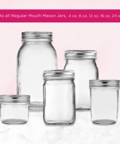 Kate Aspen Mason Jar Lids, Solid Canning Lids (Set of 12), Party Favors, Fits 8 oz, 12 oz and 16 oz Mason Jars 1 Count (Pack of 12) 15 71prHqjDRaL