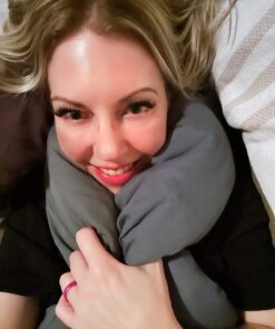 Huzi Infinity Pillow - Home Travel Soft Neck Scarf Support Sleep Grey 35 71prfcnKSDL