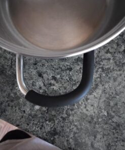 Cook N Home 3 Quart Sauce Pot Casserole Pan Stockpot saucier, 3 QT, Silver 18 71prjCIf93L