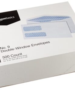 Amazon Basics #9 Double Window Security Tinted Envelopes, One Size, 500 Count, White 13 71prv3eYiOL