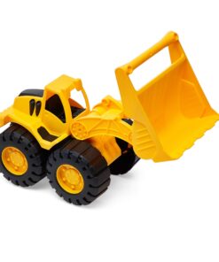 Amazon Basics Toy Construction Vehicle Set, Dump Truck and Bulldozer, Indoor/Outdoor, 10-Inch, Pack of 2, Yellow, 10.25" x 12" x 5.75" 43 71psJa9KHiL