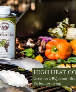 La Tourangelle, Expeller-Pressed Grapeseed Oil, High Heat Neutral Cooking Oil, Cast Iron Seasoning, Also Great for Skin, Hair, and DIY Beauty Recipes, 16.9 fl oz 31 71psxNAPvML 1