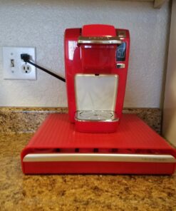 Mind Reader Single Serve Coffee Drawer, 36 Pod Capacity Countertop Organizer, 13.25" L x 12.75" W x 2.75" H, Red Coffee Pod Holder 37 71pt45nBL