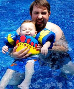 Body Glove Paddle Pals Life Jacket - The Safest Patented U.S. Coast Guard Approved Kids Swim Vest 33-55 LBS Dinosaur One Size 33-55 44 71ptW0IowL