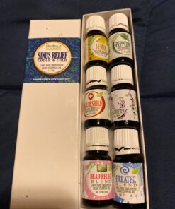 Healing Solutions Sinus Relief Therapeutic Grade Essential Oil, 10 ml (6-Pack) Sinus and Cough Set 0.33 Fl Oz (Pack of 6) 30 71ptckAywLL