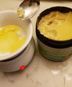 Sky Organics Cocoa Butter for Body, 100% Raw & Unrefined Ultra-Moisturizing Butter to Deeply Hydrate & Condition Skin, Promotes Smooth Skin Tone & Texture, Suitable for Tight or Extra Dry Skin, 16 Oz. 54 71pvA780egL 1