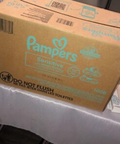 Pampers Sensitive Baby Wipes - Baby Wipes Combo, 84 Count (Pack of 12), Water Based, Hypoallergenic and Unscented (Packaging May Vary) 84 Count (Pack of 12) 28 71pvg86wH1L