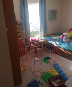 Straw Constructor STEM Building Toys 800 pcs-Colorful Interlocking Plastic Enginnering Toys- Fun- Educational- Safe for Kids- Develops Motor Skills-Construction Blocks- Best Gift for Boys and Girls 21 71pwR2ww bL