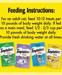 TEMPTATIONS Classic Crunchy and Soft Cat Treats Feline Favorite Variety Pack, 3 oz. Pouches,4 Count 4 Count (Pack of 1) 26 71pwsbvNApL